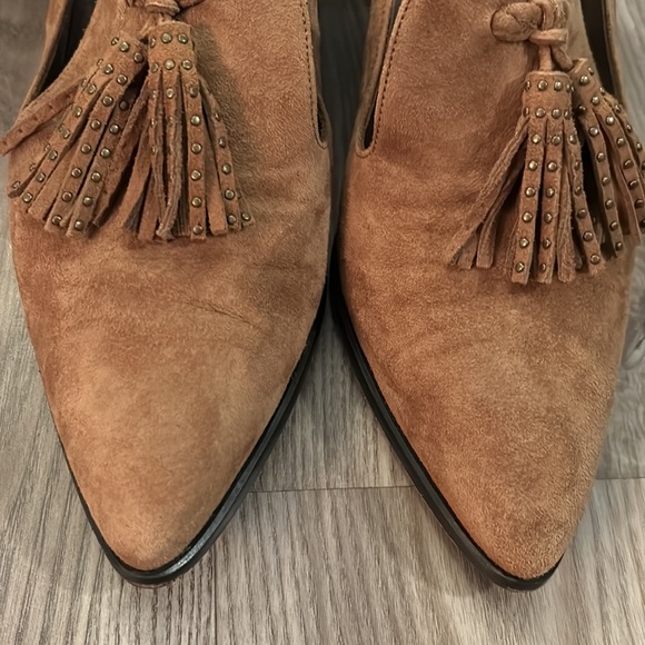 STUART WEITZMAN SUEDE PENNY LOAFER POINTY TOED PUMPS SIZE 11 EEEUC - Picture 4 of 11